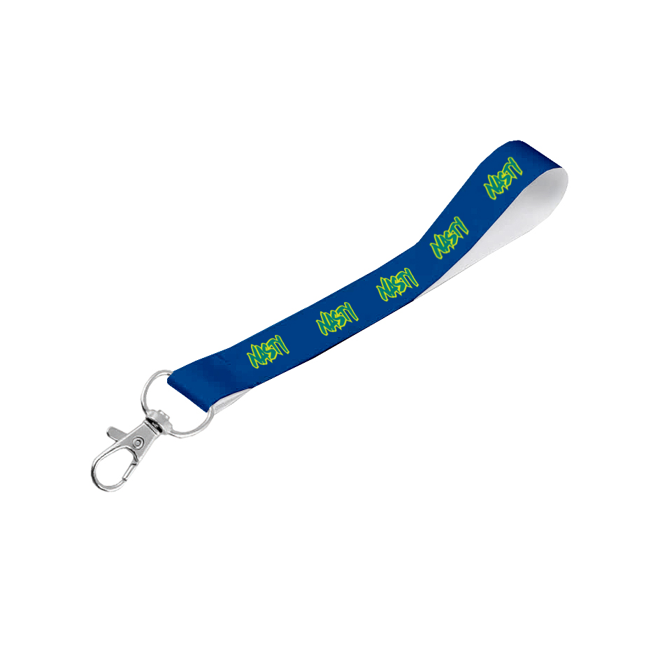 Matte Polyester Wrist Phone Strap S/Sided Print with Snap Hook 15 x 340mm